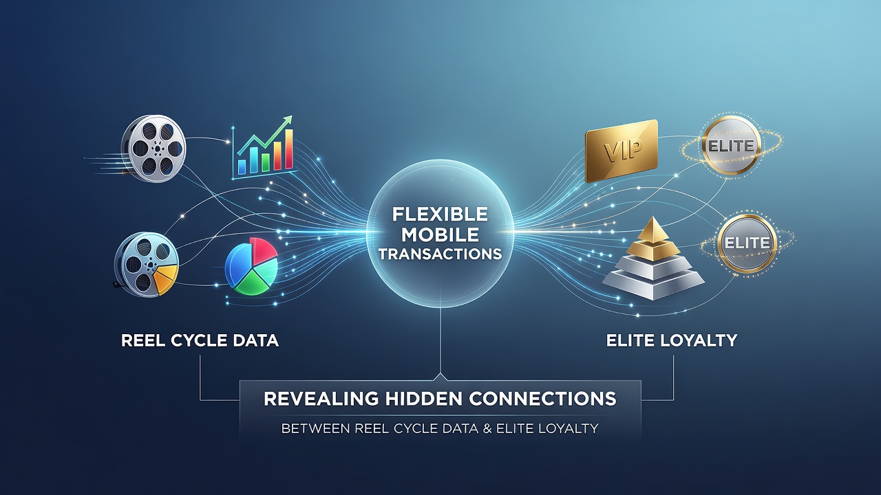 Darstellung von Datenverknüpfungen zwischen mobilen Zahlungen und Loyalitätsstrukturen